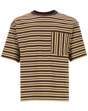 Dries Van Noten Striped Cotton Jersey T-Shirt - White