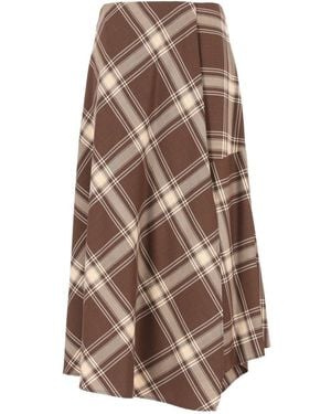 Weekend by Maxmara Wool Batavia Skirt - Brown