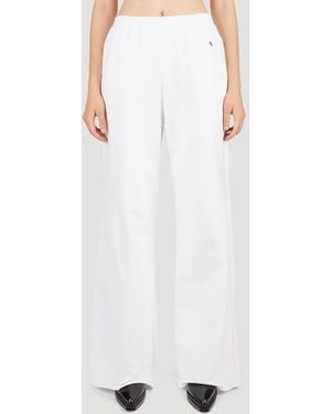 Raf Simons Wide Leg Track Pants - White