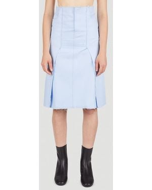 Raf Simons Panel Denim Skirt - Blue