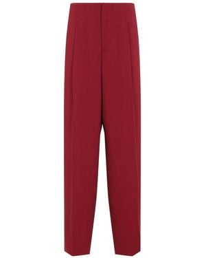 Alberta Ferretti Cady Straight Pants - Red