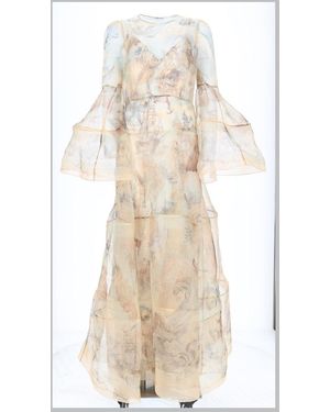 Zimmermann Elegant Silk Mini Dress - Natural