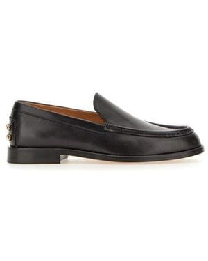 Tod's Metal Dots Pantofola Loafers - Black