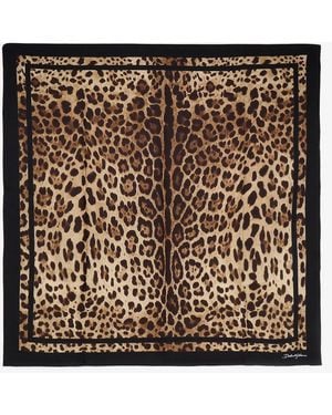 Dolce & Gabbana Dolce & Gabbana Silk Foulard - Brown