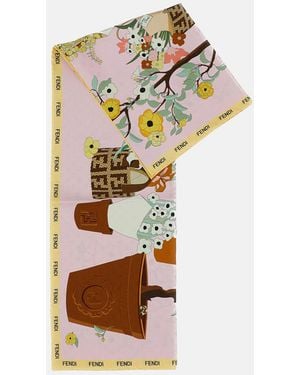 Fendi Gardening Printed Foulard - Metallic