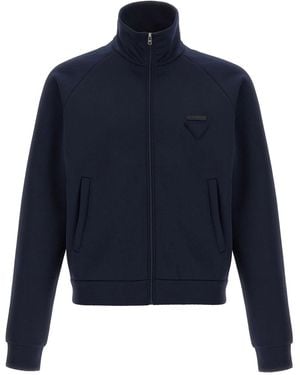 Prada Tech Fabric Sweatshirt - Blue