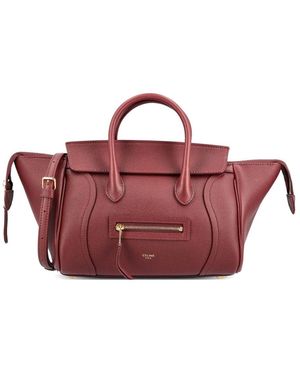 Celine Luggage Small Leather Tote - Pink