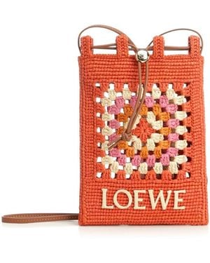 Loewe Paula's Ibiza Drawstring Pocket - Red