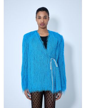 Dries Van Noten Fringed Jacket - Blue