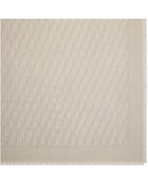 Fendi Ff Shawl - Natural