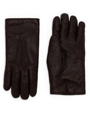 Giorgio Armani Lambskin Gloves - Black