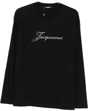 Jacquemus Logo Cotton T-Shirt - Black