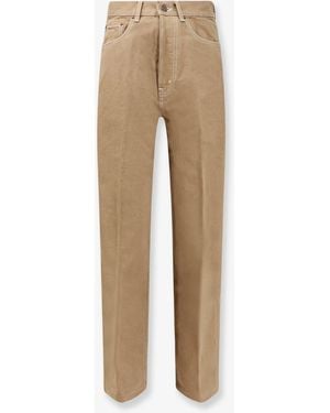 Celine Boyfriend 002 Cotton Pants - Natural