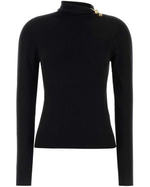 Alberta Ferretti Wool Blend Sweater - Black