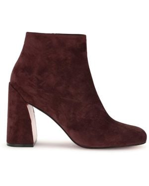 Christian Louboutin Velvet Jane Ankle Boots - Purple