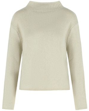Lisa Yang 'Nelsy' Oyster Cashmere Sweater - Natural