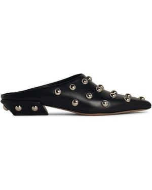 Paris Texas 'Belle' Leather Sabots - White
