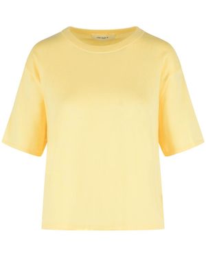 Lisa Yang 'Rubie' Cotton And Lemon Cashmere T-Shirt - Yellow