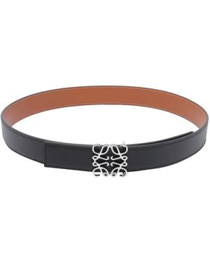 Loewe Reversible Anagram Logo Belt - Brown