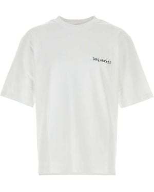 DSquared² Dsquared Cotton Oversize T-Shirt - White