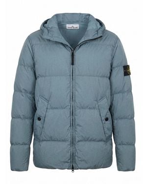 Stone Island Garment Dyed Crinkle Reps Ny Jacket - Blue