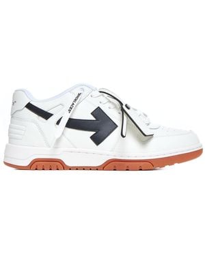 Off-White c/o Virgil Abloh Off Out Of Office Leather Sneakers - White