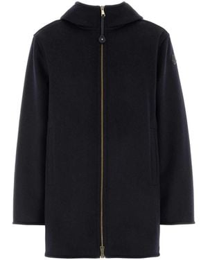 Moncler Dark Wool Blend Hemiptere Jacket - Blue