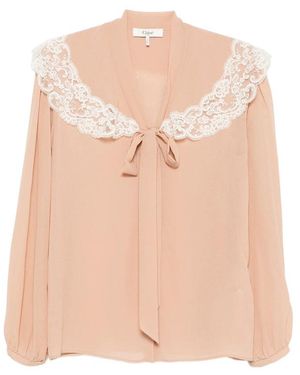 Chloé Chloé Neutrals Tops - Pink