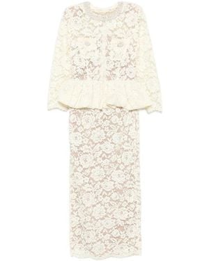 Self-Portrait Neutrals Dresses - White
