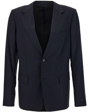 Lanvin Clothing Blazers E Gilets - Blue