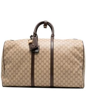 Gucci Neutrals Luggage & Holdalls - Natural
