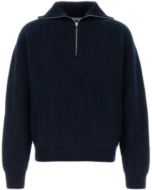 Jil Sander Wool Polo Shirt - Blue