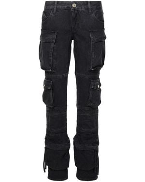 The Attico 'Essie' Cotton Jeans - Blue