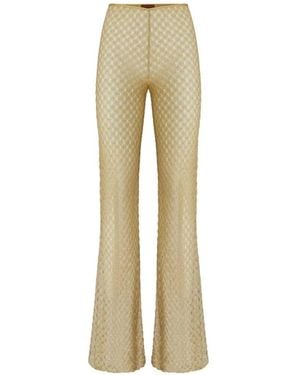 Missoni Knitted Flared Pants - Natural