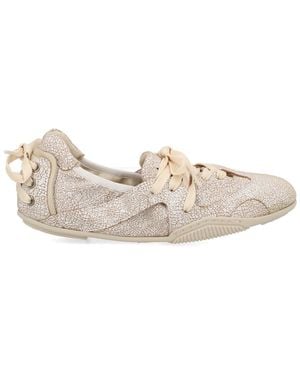 Acne Studios Ballerina Sneaker With Laces - Natural