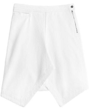 Lemaire Asymmetric Cotton Skirt - White