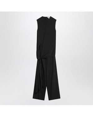 Alaïa Full Jumpsuit With A Belt - Black