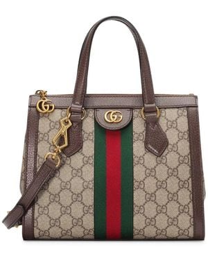 Gucci Ophidia Shopping Bag Small Size - Brown