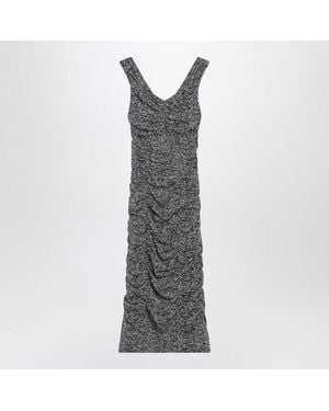 Dolce & Gabbana Dolce&Gabbana Diagonal Print Dress - Gray