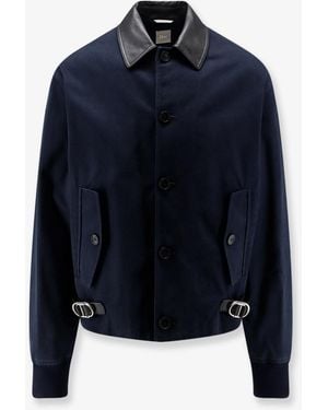 Dior Dior Cotton Jacket With Cd Details - Blue