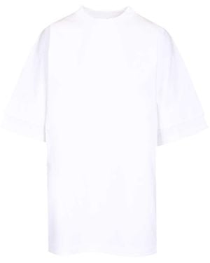 Alaïa Alaïa Layered Cotton T-Shirt - White