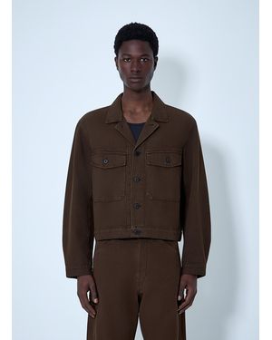 Lemaire Cotton Twill Jacket - Brown