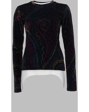 Etro Stylish Top With Unique Print - Blue