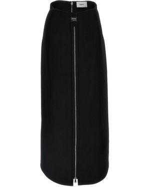 Coperni Long Zip' Skirt - Black
