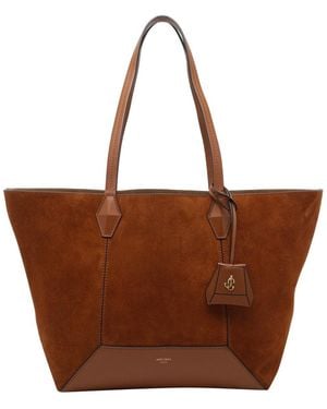 Jimmy Choo Medium Diamond Tote Bag - Brown