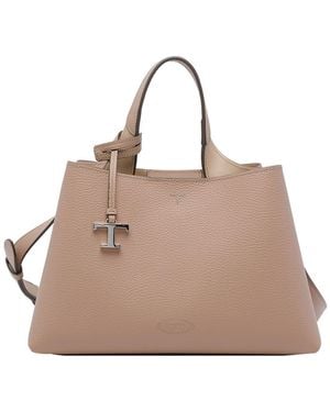 Tod's Small Leather Handbag - Natural