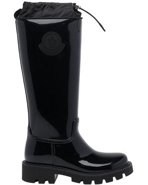 Moncler Kickstream High Rain Boots - Black