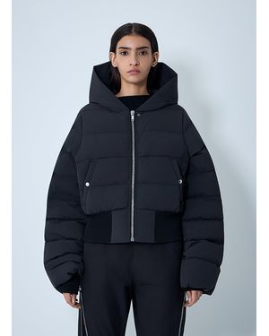 Rick Owens Hooded Down Jacket - Blue