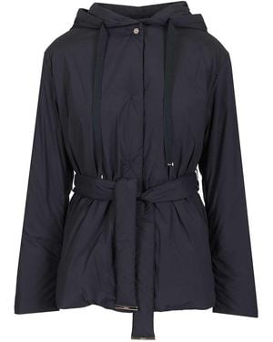 Herno Nylon Hooded Jacket - Blue