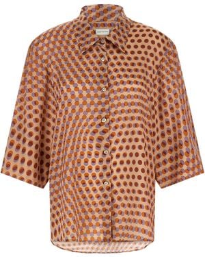Dries Van Noten 'Clea' Shirt - Brown